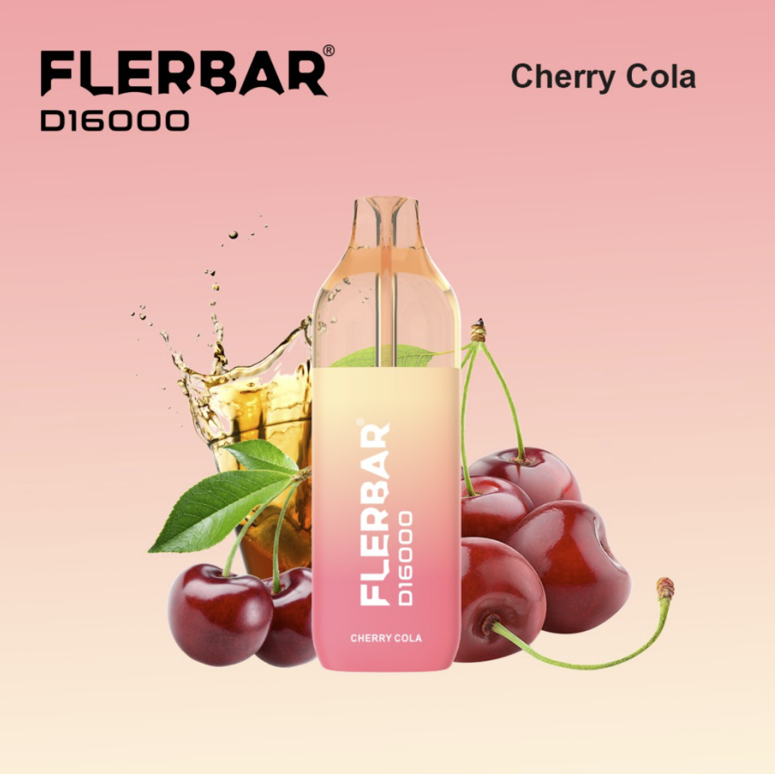 Flerbar D16000 Cherry Cola - 1er