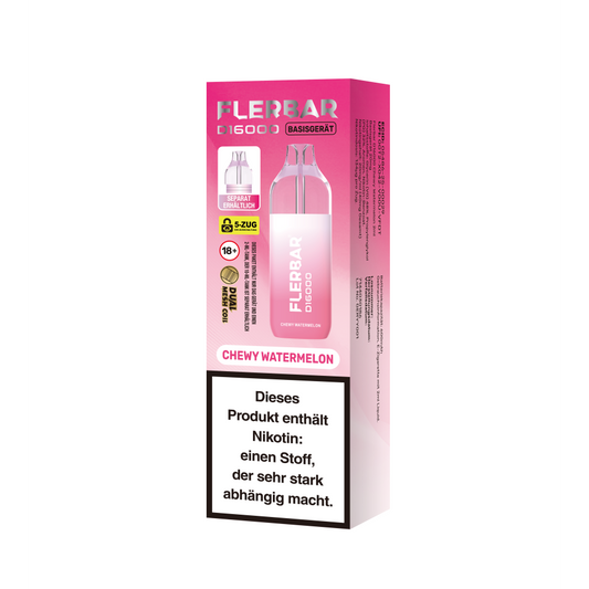 Flerbar D16000 Chewy Watermelon - 1er