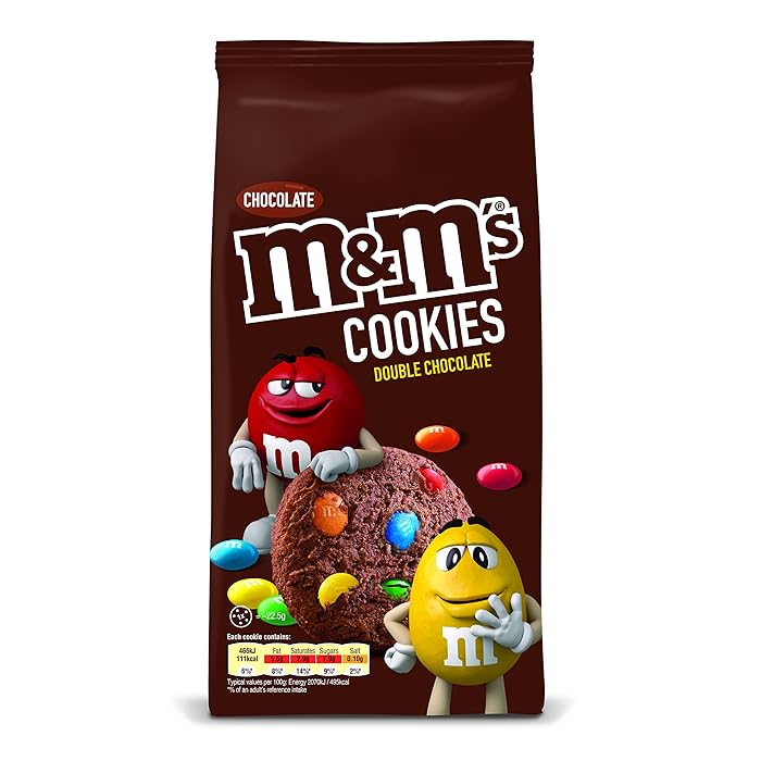 M&M Double Chocolate Cookies 8x180g