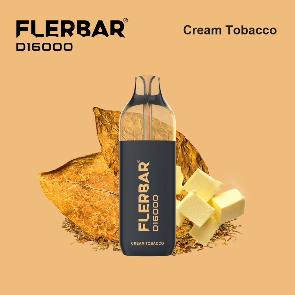 Flerbar D16000 Cream Tobacco - 1er