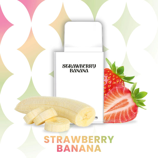 LaFume Cuatro Pod - Strawberry Banana - 10er Pack