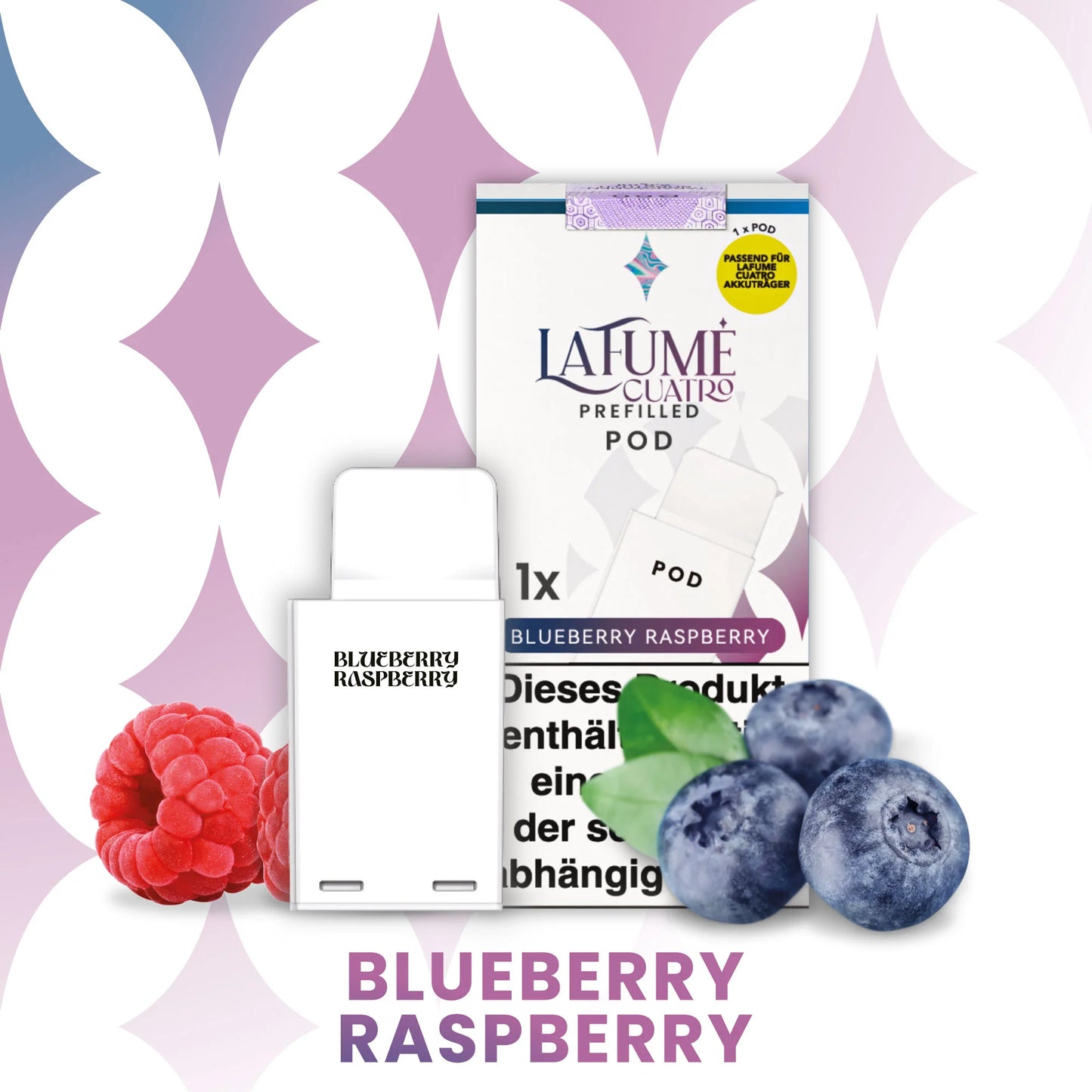 LaFume Cuatro Pod - Blueberry Raspberry - 10er Pack