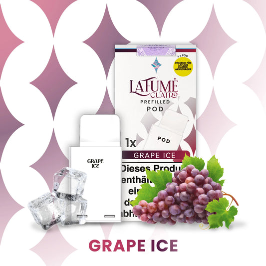 LaFume Cuatro Pod - Grape Ice - 10er Pack