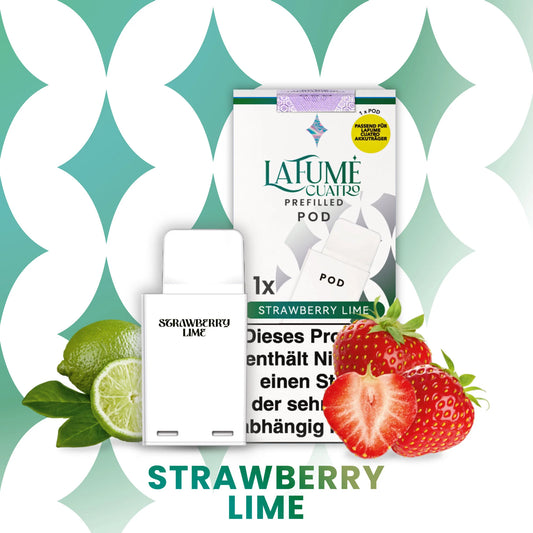 LaFume Cuatro Pod - Strawberry Lime - 10er Pack