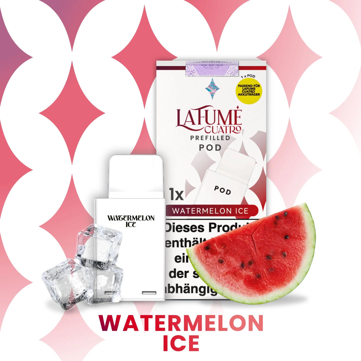 LaFume Cuatro Pod - Watermelon Ice - 10er Pack