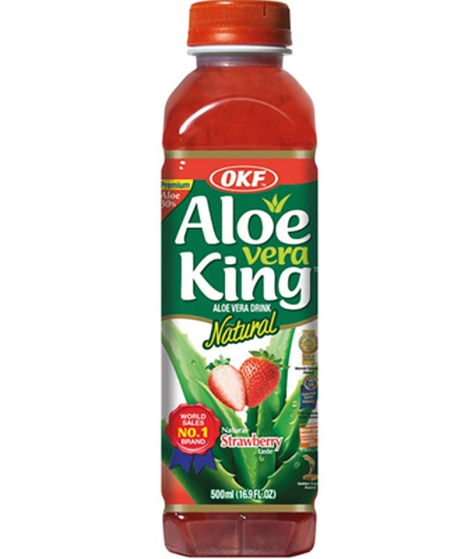 OKF Aloe Vera Drink – Erdbeere 500 ml