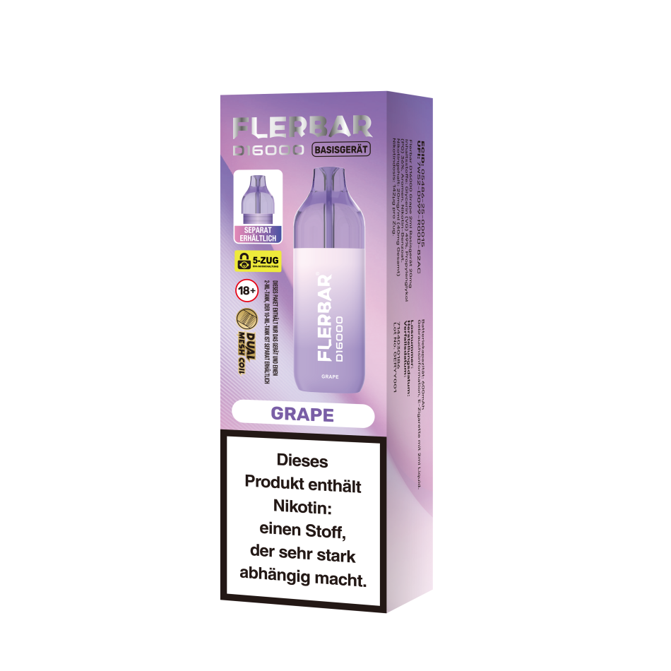 Flerbar D16000 Grape - 1er