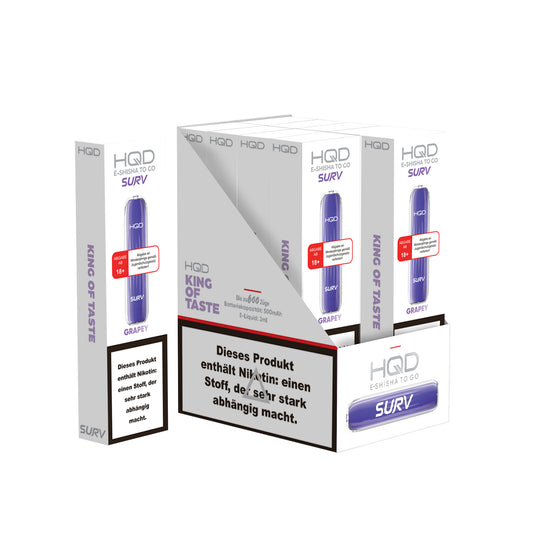 HQD Surv 18mg/ml Grapey - 10er Pack