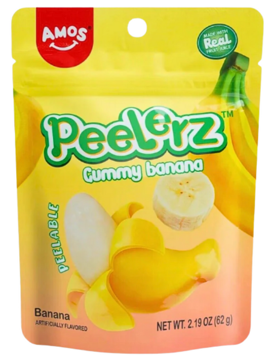 Amos Peelerz Gummy - Banana 65g