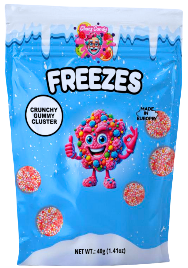 Chaos Candy Freezes – Crunchy Gummy Clusters 40g