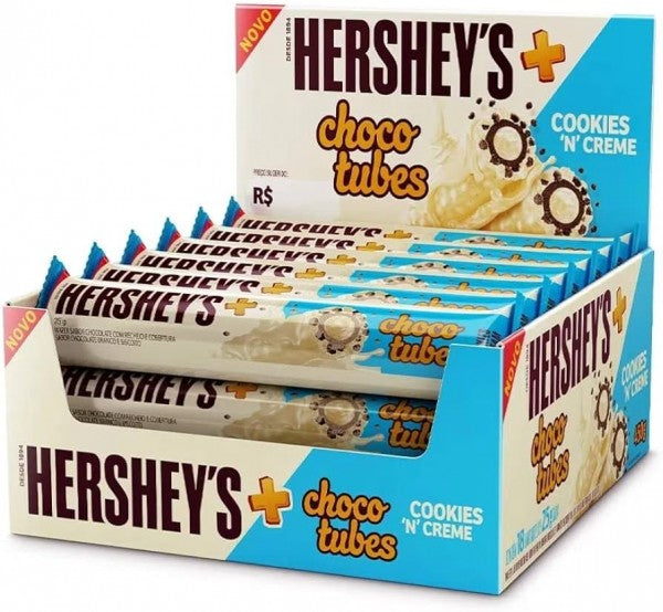 Hersheys Choco Tubes Cookies n Cream 12x18g