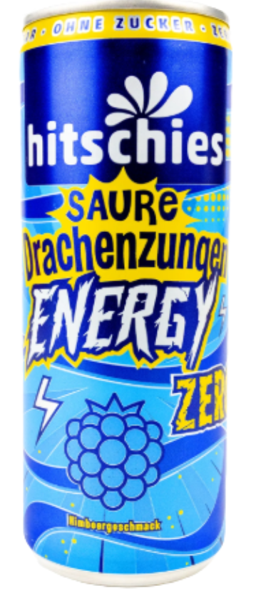 Hitschies - Saure Drachenzungen Energy Zero 250ml - 24er Pack