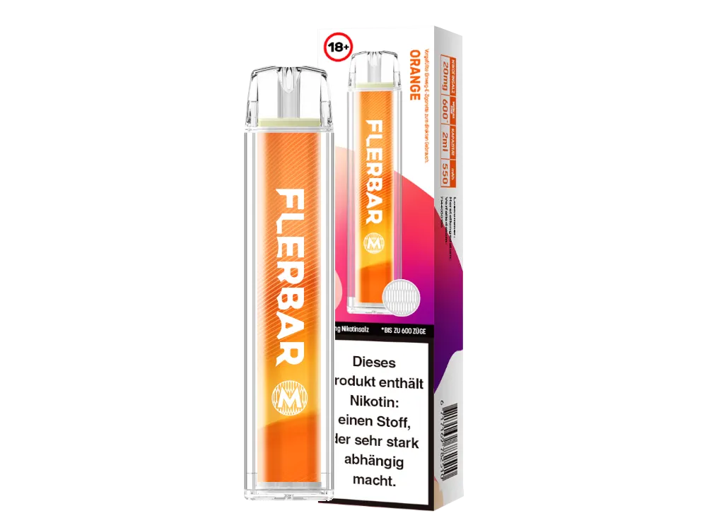 Flerbar M 600 Einweg - Orange - 1er