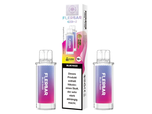 FLERBAR PODS - Blue Razz 2 x 10er Pack