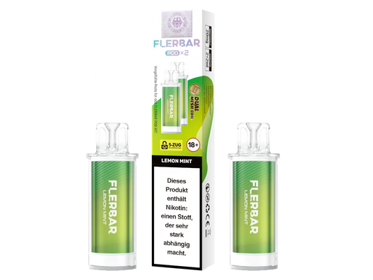FLERBAR PODS - Lemon Mint 2 x 10er Pack