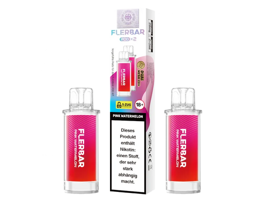 FLERBAR PODS - Pink Watermelon 2 x 10er Pack