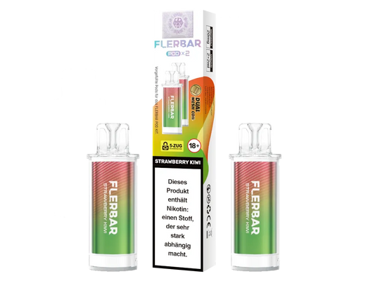 FLERBAR PODS - Strawberry Kiwi 2 x 10er Pack