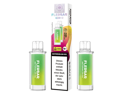 FLERBAR PODS - Watermelon Ice 2 x 10er Pack