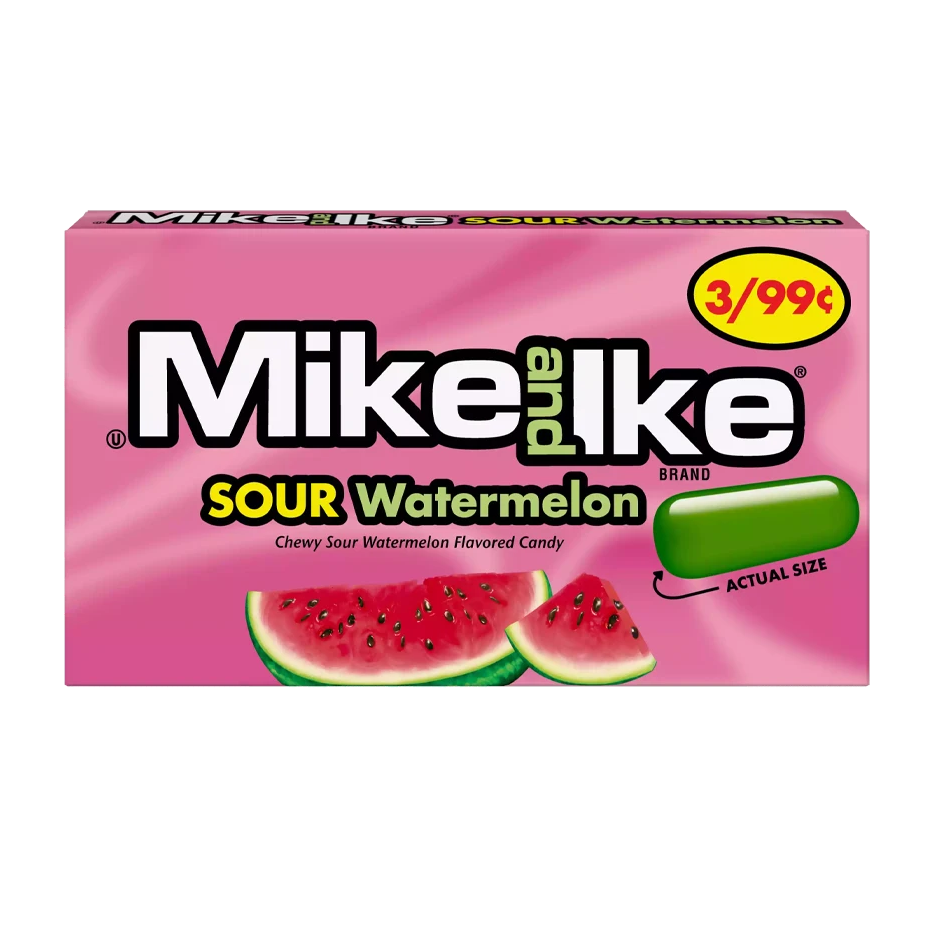 Mike and Ike Sour Watermelon 12x 141g