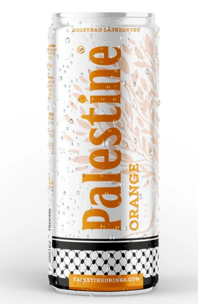 Palestine Drinks Orange 330ml – Orangen Limonade Dose Palestina Statement Drink