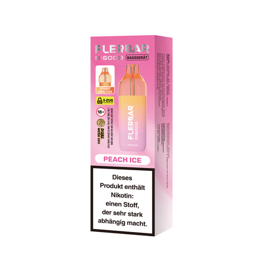 Flerbar D16000 Peach Ice - 1er