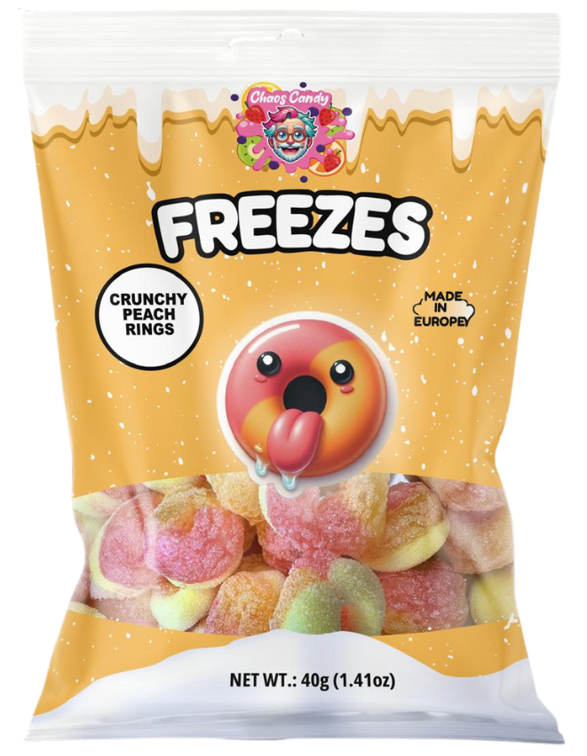 Chaos Candy Freezes – Peach Rings 40g