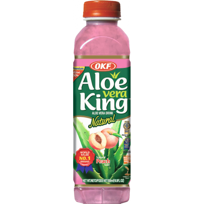 OKF Aloe Vera Drink – Pfirsich 500 ml