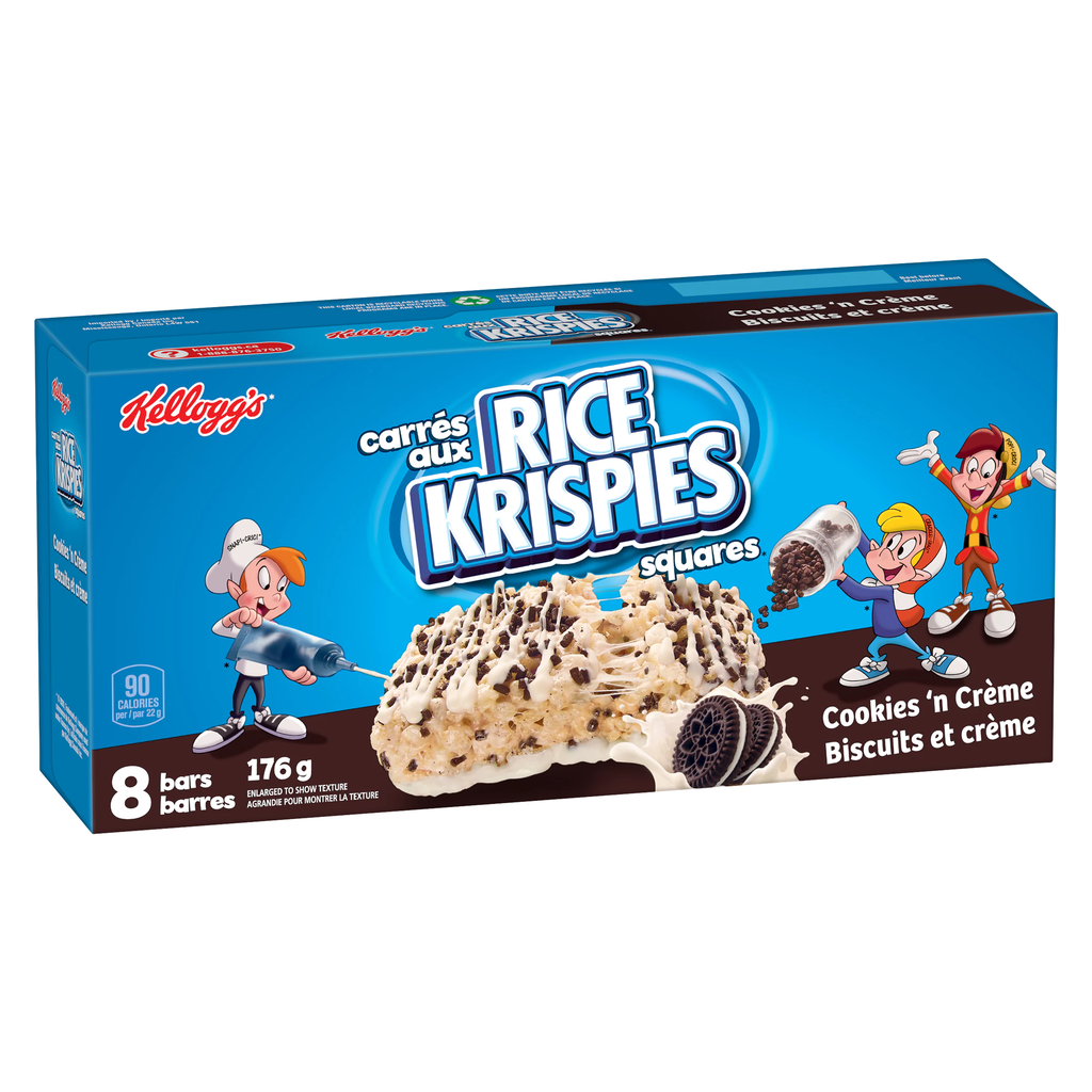 Kelloggs Rice Krispies Squares Chocolate Cookie Dough 8x176g