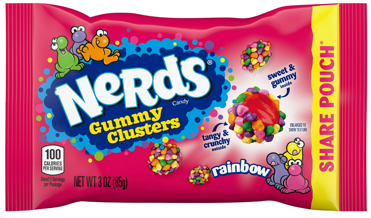 Nerds Gummy Cluster 85g Value Bag - 12er Pack