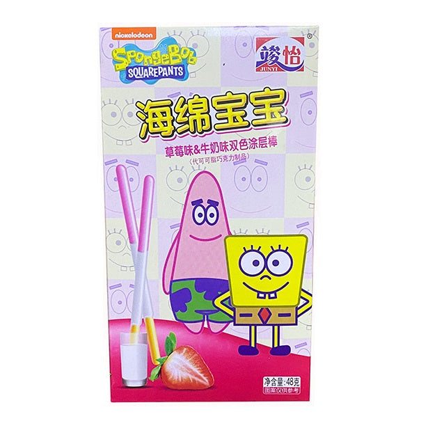 SpongeBob - Coated Stick Strawberry & Milk Asia 48 g