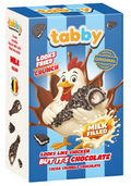 Tabby Looks Chicken but it's Chocolate Cookies & Cream 50g – Schoko Hähnchenkeule Kakaobiskuit Milchfüllung