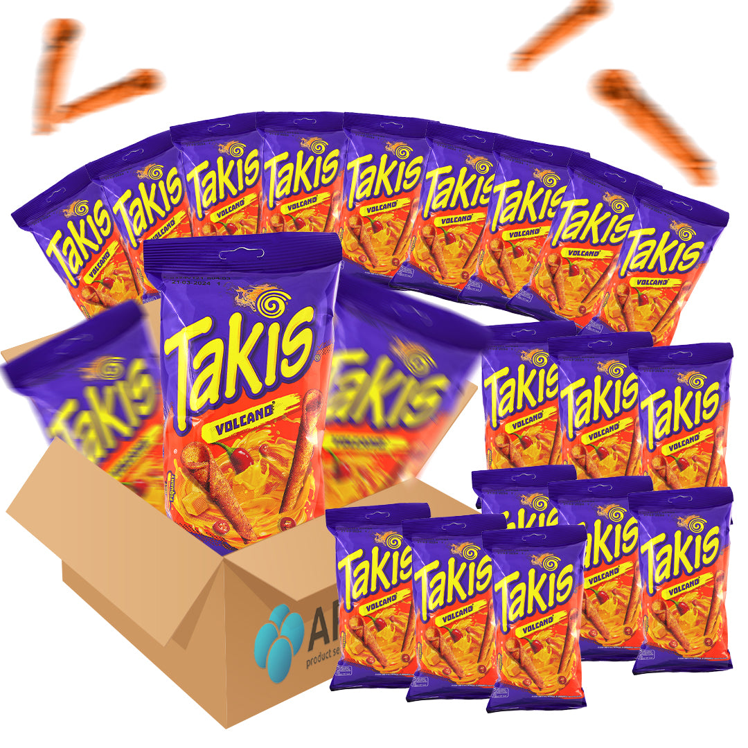 Takis Queso Volcano 90g - 18er Karton