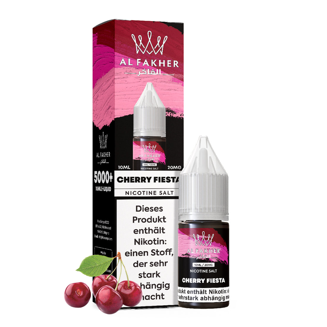Al Fakher Cherry Fiesta 10ml 5er Pack – Shisha Nikotinsalz Liquid Kirsche Großhandel ArBo