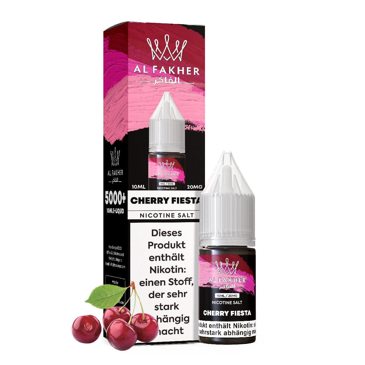 Al Fakher Cherry Fiesta 10ml 5er Pack – Shisha Nikotinsalz Liquid Kirsche Großhandel ArBo