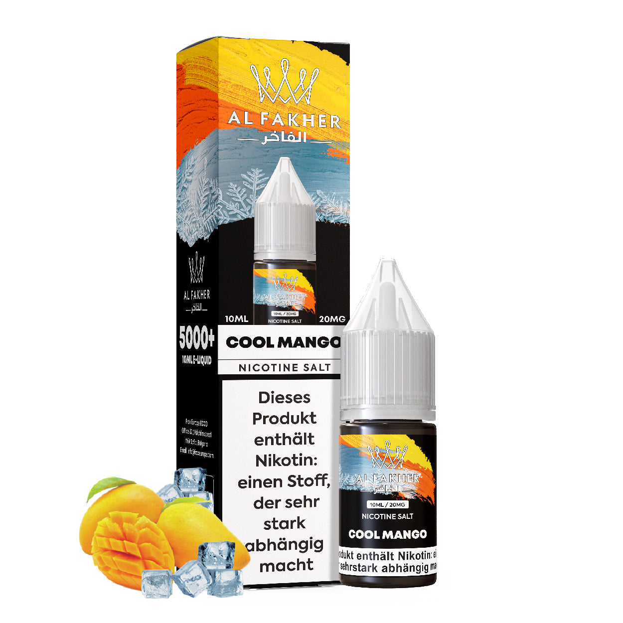 Al Fakher Cool Mango 10ml 5er Pack – Shisha Nikotinsalz Liquid Mango Großhandel ArBo Wholesale