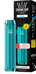 Al Fakher Crown Bar Basisgerät Blue – wiederaufladbarer Akkuträger (Akku) für das Crown Bar Pod-System, MTL & DTL, Pods separat