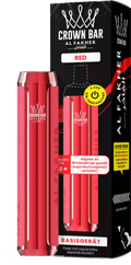 Al Fakher Crown Bar Basisgerät Red – wiederaufladbarer Akkuträger (Akku) für das Crown Bar Pod-System, MTL & DTL, Pods separat