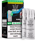 Al Fakher Crown Bar Blueberry Mint Pods 2er – süße Blaubeere trifft kühle Minze, vorbefüllter MTL-Pod mit 20 mg Nikotinsalz, ELFA-kompatibel.