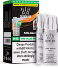Al Fakher Crown Bar Cool Mango Pods 2er – tropische Mango mit kühlem Abgang, ELFA Pods mit 20 mg Nikotinsalz, bis zu 600 Züge pro Pod.