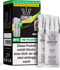 Al Fakher Crown Bar Grape Pods 2er – vollmundige, saftige Traube, 20 mg/ml Nikotinsalz, Prefilled Pod zum einfachen Wechseln, günstig online kaufen.