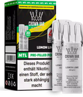 Al Fakher Crown Bar Lemon Lime Pods 2er – spritzige Zitrone-Limette, erfrischend zitrisch, ELFA Pods mit 20 mg/ml, bis zu 600 Züge.