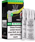 Al Fakher Crown Bar Pineapple Ice Pods 2er – süße Ananas mit kühlem Finish, vorbefüllter MTL-Pod, ELFA-kompatibel, 20 mg Nikotinsalz.