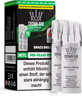 Al Fakher Crown Bar Space Dream Pods 2er – fruchtig-süßer Mystery-Mix für Abenteuerlustige, MTL Prefilled Pod (2er), ELFA Pods.