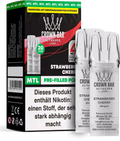 Al Fakher Crown Bar Strawberry Cherry Pods 2er – süße Erdbeere trifft reife Kirsche, vorbefüllter MTL-Pod, ELFA-kompatibel, 2×2 ml.