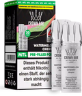 Al Fakher Crown Bar Watermelon Cherry Pods 2er – saftige Wassermelone mit süßer Kirsche, ELFA-kompatibler Prefilled Pod, 2×2 ml 20 mg.