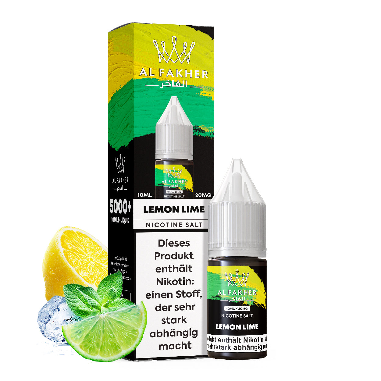 Al Fakher Lemon Lime 10ml 5er Pack – Shisha Nikotinsalz Liquid Zitrone Limette Großhandel ArBo