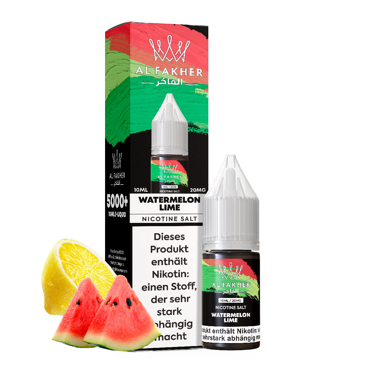 Al Fakher Watermelon Lime 10ml 5er Pack – Nikotinsalz Liquid Wassermelone Limette Großhandel ArBo