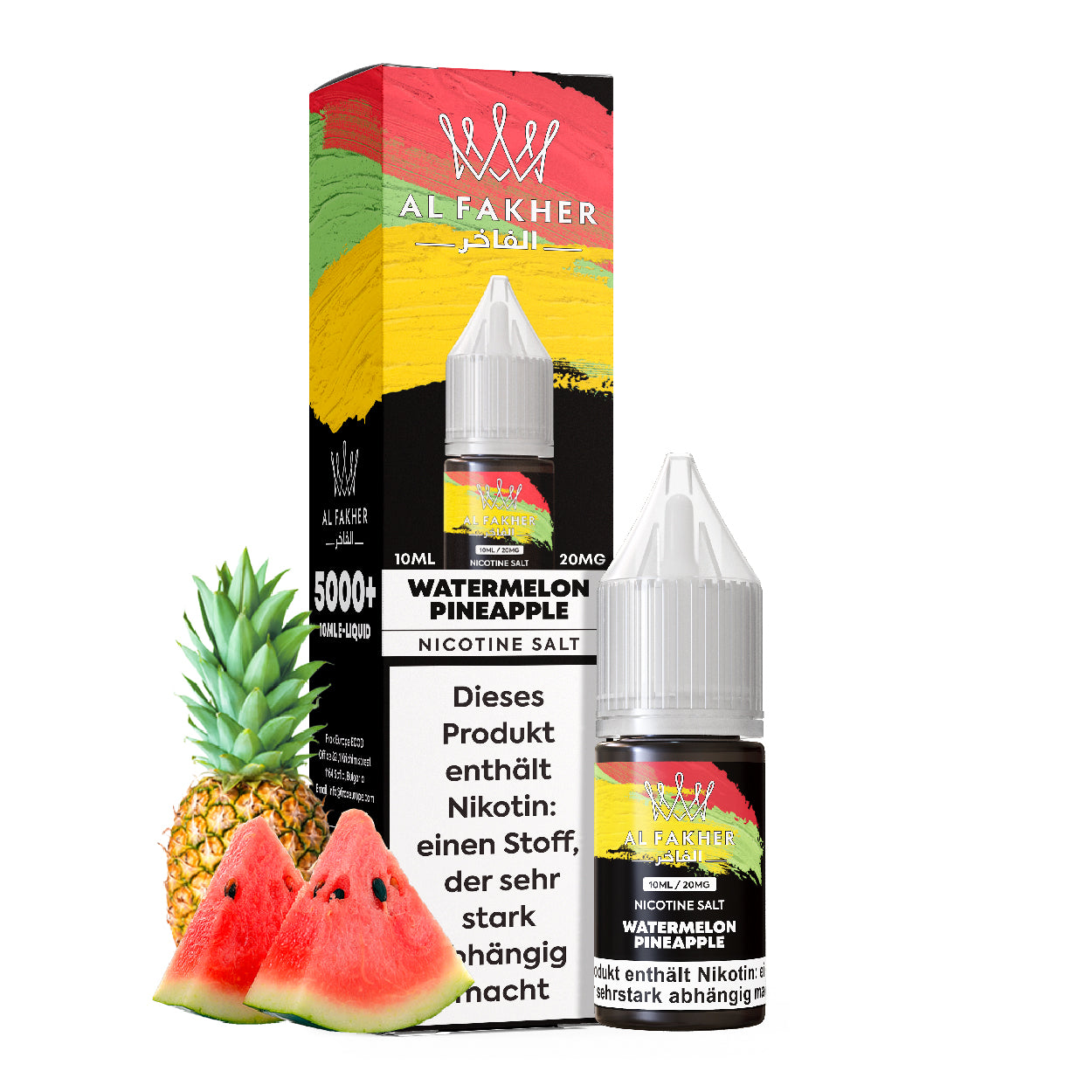 Al Fakher Watermelon Pineapple 10ml 5er Pack – Shisha Nikotinsalz Liquid Großhandel ArBo Wholesale