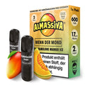 Al Massiva Pods Wenn der Mond 10er Pack mit 20 Pods – Honigmelone Mango Ice, ELFA kompatibel, Vorratspack