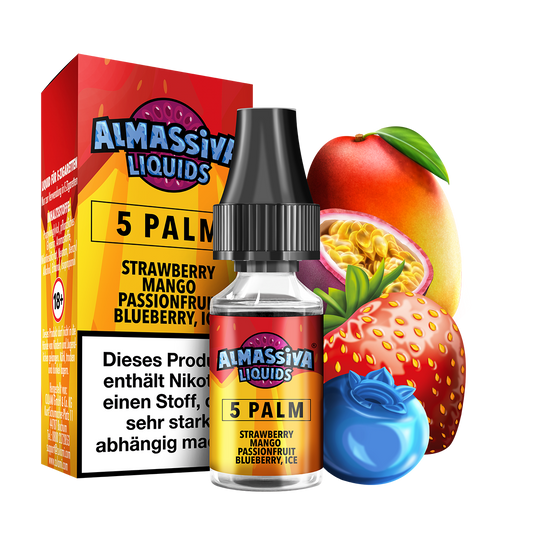 AL MASSIVA Liquid 5 Palm - Strawberry Mango Passionfruit Blueberry Ice - 10mg / ml